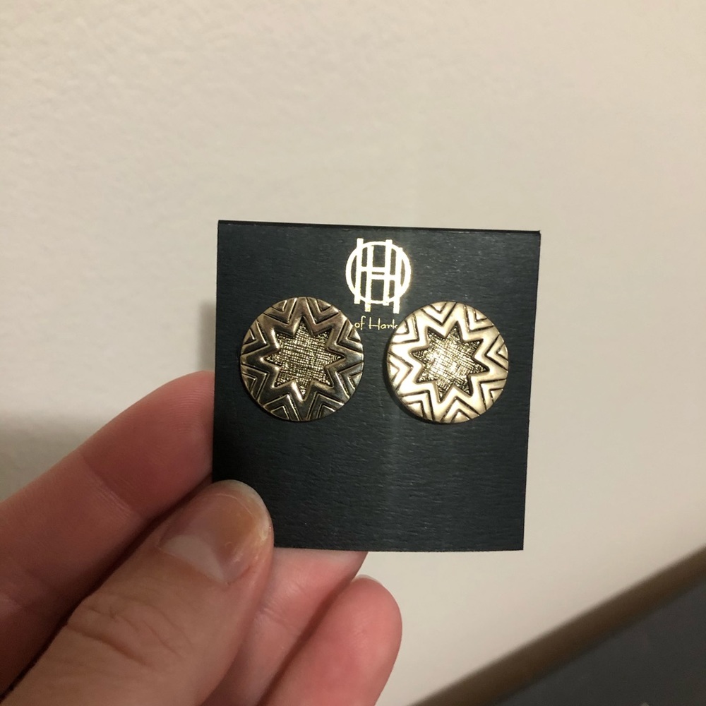 House of Harlow Mini Sunburst Stud Earrings Enamel